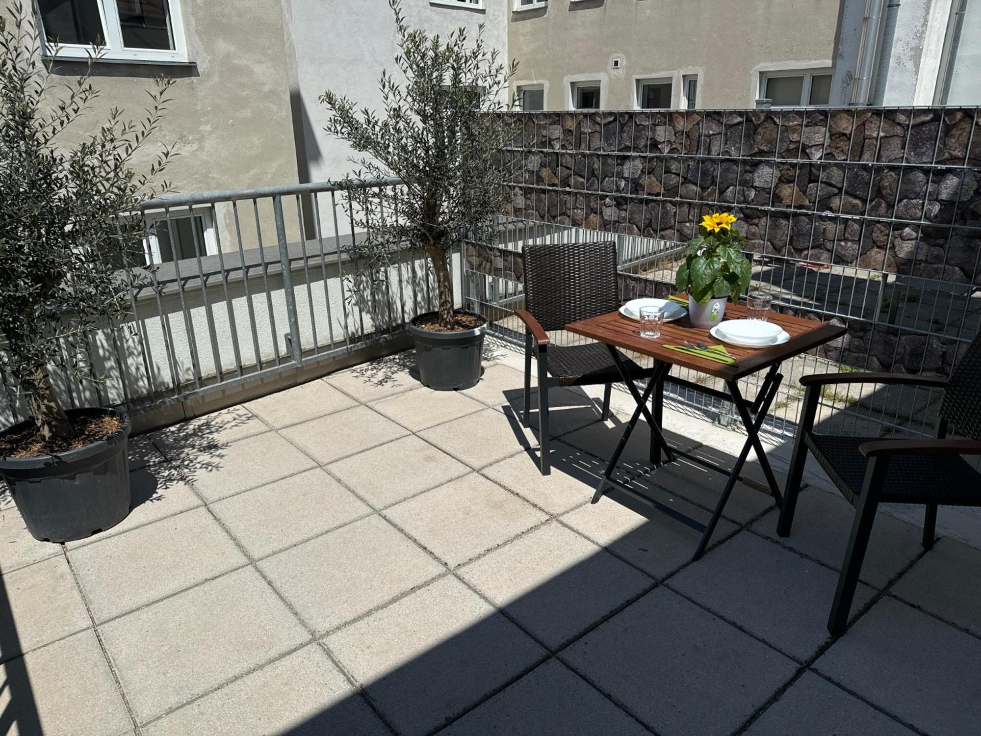 Klein Aber Fein Mit Terrasse Lägenhet Wien Exteriör bild